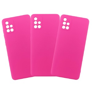 Силикон FULL Cover Samsung A03 2022/A035 Pink ultra - фото