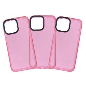 Силикон iPhone X/XS NEON light pink - фото