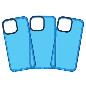 Силикон iPhone 7+/8+ NEON dark blue - фото