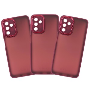 Накладка Matte Protection iPhone 14 Pro Max бордовая - фото