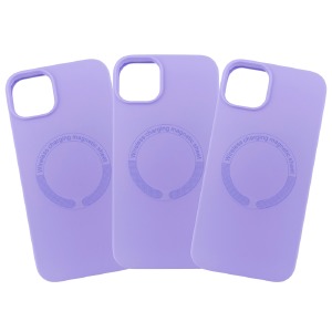 Силикон iPhone 14/13 "Soft touch" MagSafe Purple - фото