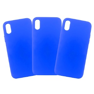 Силикон FULL iPhone 13 "Soft touch" Original Ultra blue (44) лого - фото