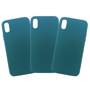 Накладка FULL "Soft touch" Origina iPhone X/XS Cobalt blue (без лого) - фото