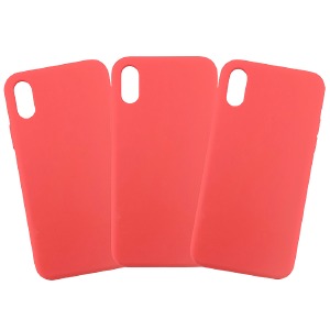 Накладка FULL "Soft touch" Origina iPhone X/XS Red (без лого) - фото