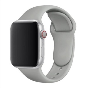 Ремешок для Apple Watch 38/40/41mm силиконовый серый L - фото