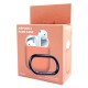 Чехол силикон AirPods 1/2 папая (Papaya) с карабином - фото 1