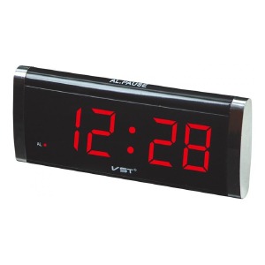 Часы настольные с будильником VST-730-1 с красной подсветкой - фото