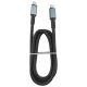 Кабель Type-C to Type-C Hoco X85 60W/OD6.0 черный 1м (35) - фото 1