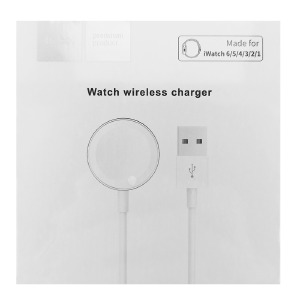 Беспроводное зарядное Hoco CW16 iWatch белое - фото