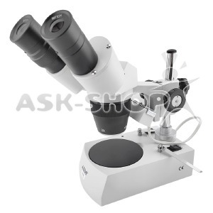 Микроскоп бинокулярный оптический Aida XTX-3B, 10X-40X, LED подсветка снизу и сверху, для ремонта электроники - фото