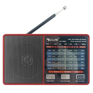 Радиоприемник аналоговый Golon RX-8866+USB 14х8х4см микс - фото