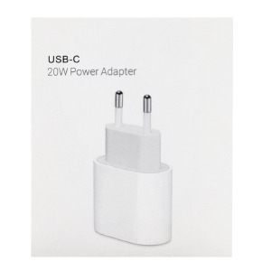 Блочек PD Type-C iPhone PD20W (L) белый  - фото