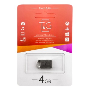 USB 4GB 2.0 T&G 105 metall series стальная (короткая) - фото