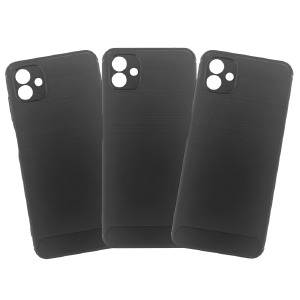 Силикон Xiaomi Redmi 10c/Poco C40 Carbon Camera Protection черный - фото