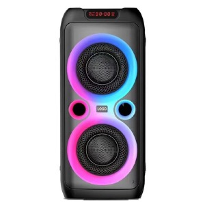 Колонка чемодан TTD-2809 Bluetooth 58х28x28 см черная RGB с микрофоном (4) - фото