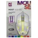 Компьютерная мышка проводная USB Defender Host MB-982 RGB/3 кнопки/1000DPI белая 1,8м - фото 1