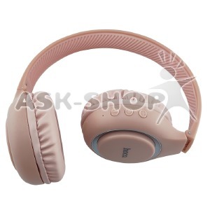 Hands Free большие Bluetooth Hoco W41 BT5.3/TFcard/AUX/mic/200mAh розовый - фото