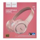 Hands Free большие Bluetooth Hoco W41 BT5.3/TFcard/AUX/mic/200mAh розовый - фото 1