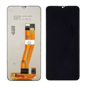 Дисплей для телефона Samsung A025/A035/A037 черный, с тачскрином модуль - фото
