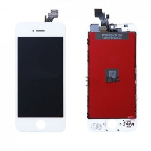 Дисплей для телефона iPhone 5G белый, с тачскрином, модуль oPass - фото