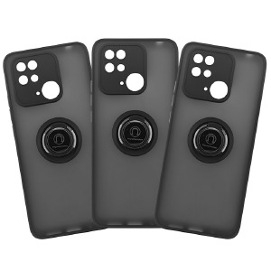 Накладка Goospery Ring Xiaomi Redmi 9 черная - фото