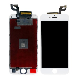 Дисплей для телефона iPhone 6S белый, с тачскрином, модуль oPass - фото