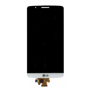 Дисплей для телефона Lg D855/G3 белый, с тачскрином, модуль, full orig USED - фото