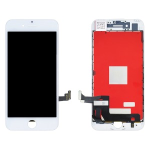 Дисплей для телефона iPhone 7+ белый, с тачскрином, модуль oPass - фото