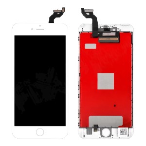 Дисплей для телефона iPhone 6S+ белый, с тачскрином, модуль oPass - фото