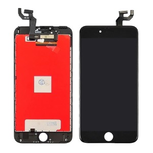Дисплей для телефона iPhone 6S+ черный, с тачскрином, модуль oPass - фото