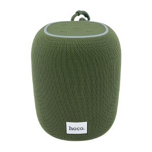 Колонка Hoco HC14 5W/BT5.2/USB/AUX/microSD/FM/1200mAh/TWS 13,5х11х11см оливковая - фото
