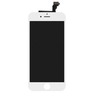 Дисплей для телефона iPhone 6+ белый, с тачскрином, модуль oPass - фото