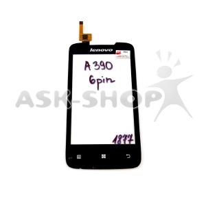 Сенсор (Touchscreen) Lenovo A390 6 pin черный - фото