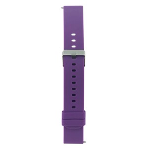 Ремешок для смарт часов универс. 20 mm Samsung/Xiaomi/Huawei/Imilab/Kieselect силикон фиолетовый (20) - фото