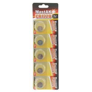 Батарейки CR1220 Mastak литиевые по 5 шт/цена за 1 бат. - фото