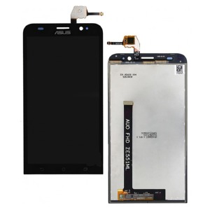 Дисплей для телефона Asus Zenfone 2/ZE551ML черный, с тачскрином, модуль, оригинал - фото