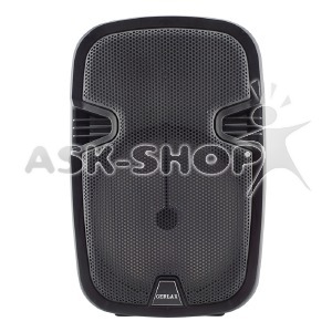 Колонка чемодан Gerlax GS-05 Bluetooth черная LED 22x18x33см 1х8", без микрофона - фото