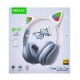 Hands Free большие Bluetooth Gerlax GH-23 LED ушки Premium RGB/BT5.3/TFcard/FM/AUX/mic/400mAh розовый - фото 1