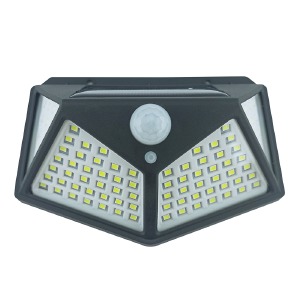 LED прожектор BK-100 датчик движения, солнечная панель, аккумулятор, 3 режима, 100 диодов - фото