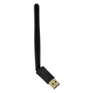 Wi-Fi USB- адаптер ALFA W114 антенна/RTL8188IC/40m/3DBi/150Mbps черный - фото
