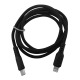 Кабель iPhone PD Type-C to Lightning Gerlax L2L 3A/30W силиконовый черный 1м - фото 1