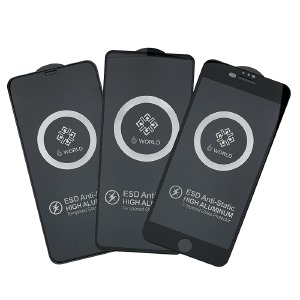 Стекло защитное Realme C21Y/C21/C25Y/C25S/C33/C35/C3/5/5i/6i/Oppo A15/A16/A17/A17K/A18/A38/A54S/A57S/SAM A125/001 6DH каленое World ESD черное в т.у. - фото