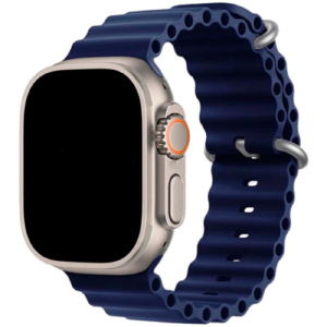 Ремешок для Apple Watch 38/40/41mm Ocean Band силиконовый темно-синий - фото