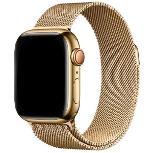 Ремешок для Apple Watch 38/40/41mm Миланская петля золотой - фото