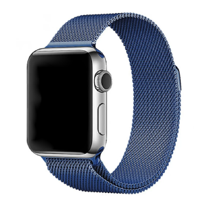 Ремешок для Apple Watch 42/44/45mm Миланская петля синий - фото