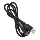 Кабель microUSB Gerlax L17V 6А/OD4.5/QC3.0 тканевой черный 1м - фото 1