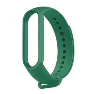 Ремешок для фитнесс браслета Mi Band 7 цветной однотонный изумрудный (5) - фото