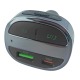 FM модулятор Hoco E70 12-24V/2USB/QC3.0/PD30W/MicroSD/BT5.0/LCD дисплей черный - фото 2