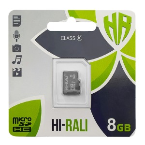 Карта памяти Micro SD 8GB (10) (-adapter) Hi-Rali UHS-I - фото
