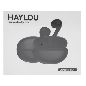 Bluetooth Air Pods Xiaomi Haylou X1 2023 TWS/BT5.3/300mAh/вкладыши черные - фото